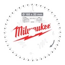 Tarcze pilarskie do ręcznych pił tarczowych Milwaukee | CSB P W 165 x 20 x 1.6 x 40ATB