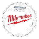 Tarcze pilarskie do pił ukosowych Milwaukee | CSB MS Alu254 x 30 x 3,0 x 80TF neg.