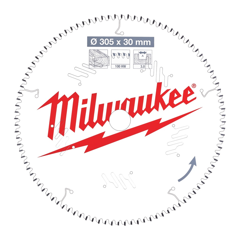 Tarcze pilarskie do pił ukosowych Milwaukee | CSB MS W 305 x 30 x 3,0 x 100ATB neg.