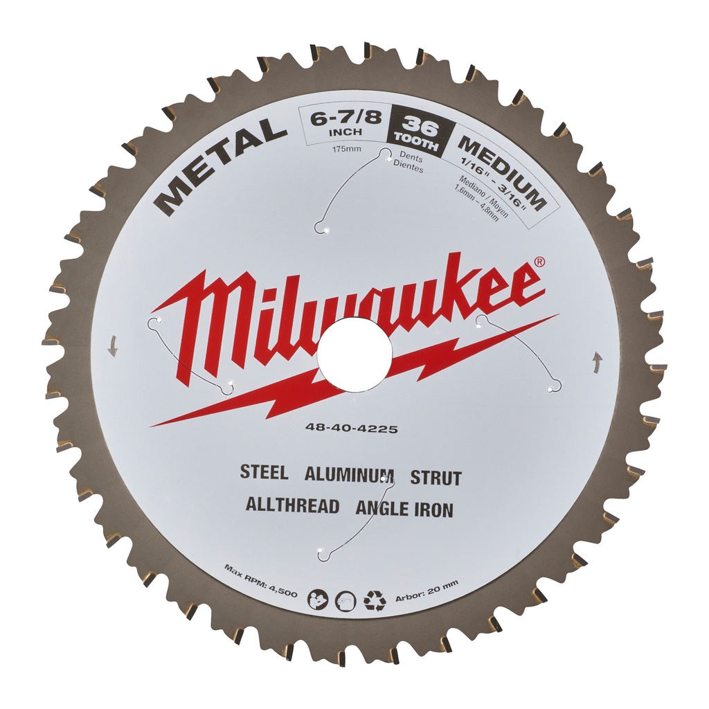 Tarcze tnące do metalu. Milwaukee | CSB P M 174 x 20 x 1.6 x 36 - 1 pc