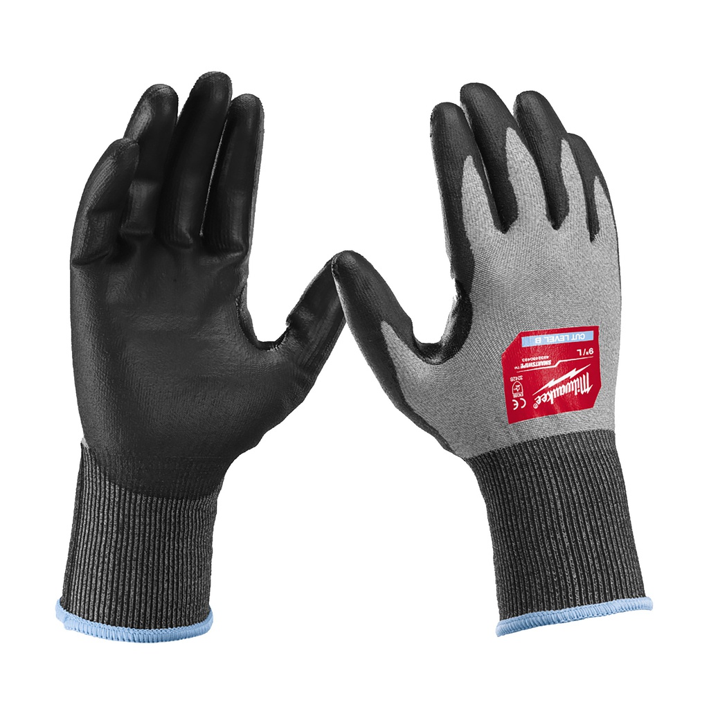 Rękawice odporne na przecięcia o wysokim poziomie manipulacyjności - poziom B Milwaukee | Hi-Dex Cut B Gloves - 10/XL- 1pc