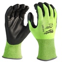 Rękawice odporne na przecięcia o podwyższonej widzialności - poziom D Milwaukee | Hi-Vis Cut D Gloves - 7/S - 1pc