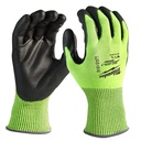 Rękawice odporne na przecięcia o podwyższonej widzialności - poziom D Milwaukee | Hi-Vis Cut D Gloves - 9/L - 1pc