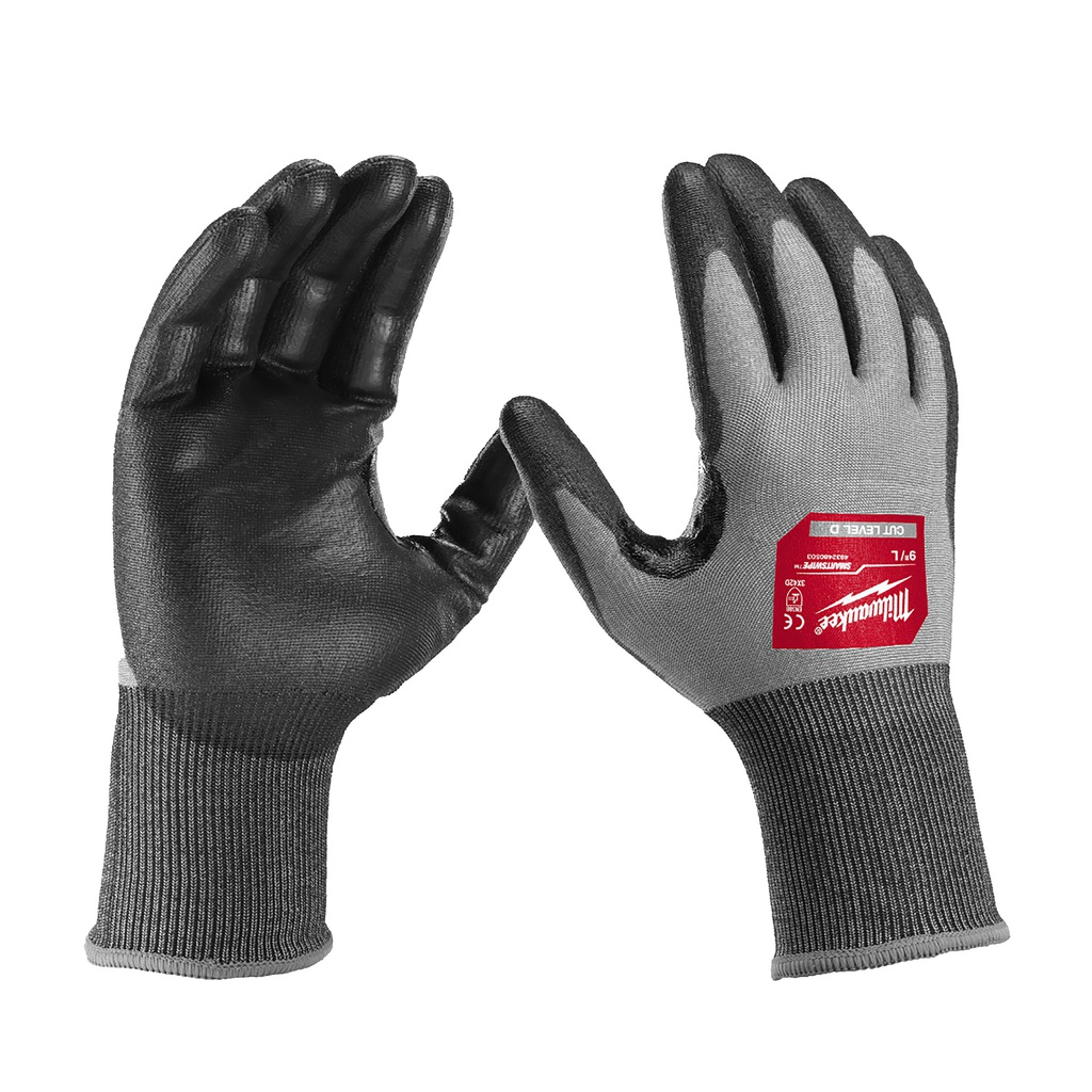 Rękawice odporne na przecięcia o wysokim poziomie manipulacyjności - poziom D Milwaukee | Hi-Dex Cut D Gloves - 10/XL- 1pc