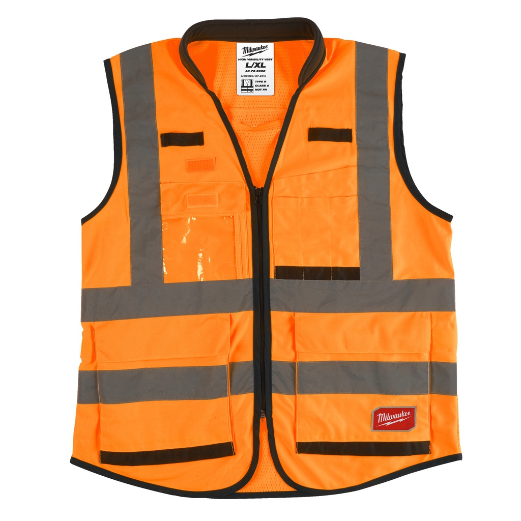 Kamizelka o intensywnej widzialności PREMIUM - żółta Milwaukee | Premium High-Visibility Vest Orange - 2XL/3XL