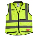 Kamizelka o intensywnej widzialności PREMIUM - żółta Milwaukee | Premium High-Visibility Vest Yellow - S/M