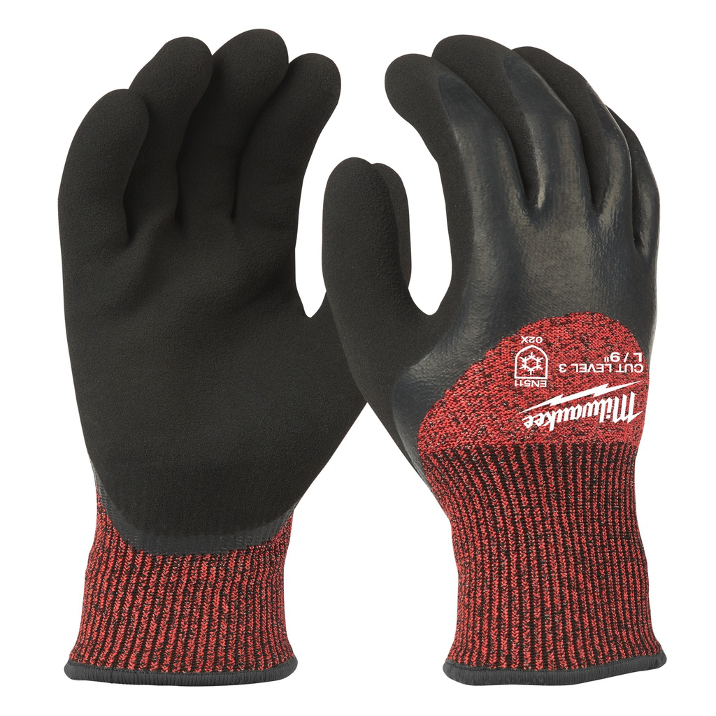 Rękawice odporne na przecięcia - wersja zimowa - poziom ochrony C Milwaukee | Winter Cut C Gloves - 9/L - 1pc