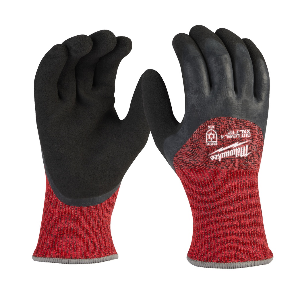 Rękawice odporne na przecięcia - wersja zimowa - poziom ochrony D Milwaukee | Winter Cut D Gloves - 10/XL - 1pc
