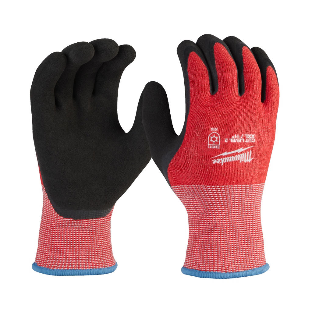 Rękawice odporne na przecięcia - wersja zimowa - poziom ochrony B Milwaukee | Pack Winter Cut B Gloves - 10/XL - 12pc