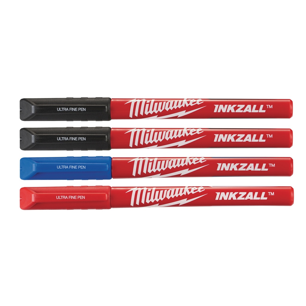 Markery cienkie INKZALL™ Milwaukee | Inkzall Fine Tip Colour Pens - 4 pcs
