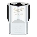 Nasadki chromowane ½″ Milwaukee | 1/2 Drive Socket Metric Standard - 22 mm