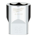Nasadki chromowane ½″ Milwaukee | 1/2 Drive Socket Metric Standard - 23 mm