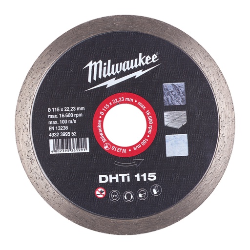 [4932399552] Tarcze diamentowe DHTi Milwaukee | DHTi 115 mm - 1 pc