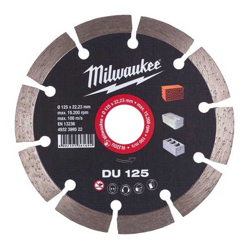 [4932399522] Tarcze diamentowe DU Milwaukee | DU 125 mm - 1 pc