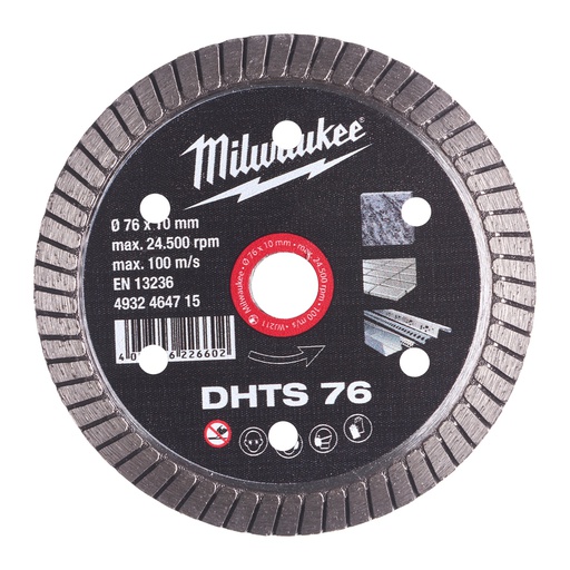 [4932464715] Tarcze diamentowe DHTS Milwaukee | DHTS 76 mm - 1pc
