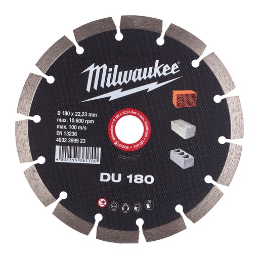 [4932399523] Tarcze diamentowe DU Milwaukee | DU 180 mm - 1 pc