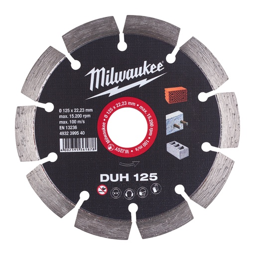 [4932399540] Tarcze diamentowe DUH Milwaukee | DUH 125 mm - 1 pc