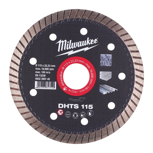 [4932399145] Tarcze diamentowe DHTS Milwaukee | DHTS 115 mm - 1 pc