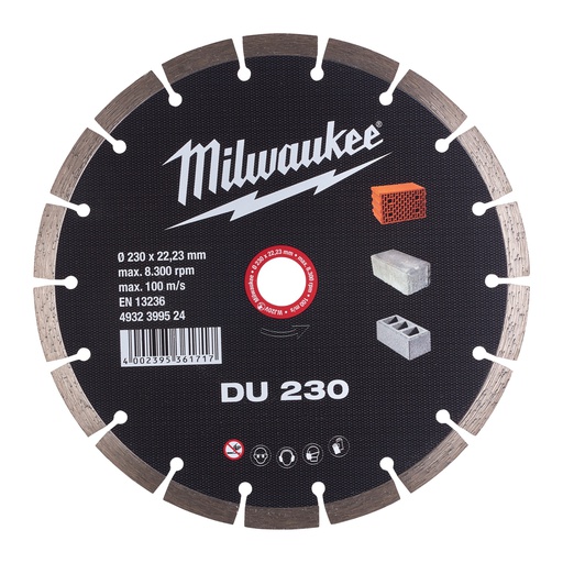 [4932399524] Tarcze diamentowe DU Milwaukee | DU 230 mm - 1 pc