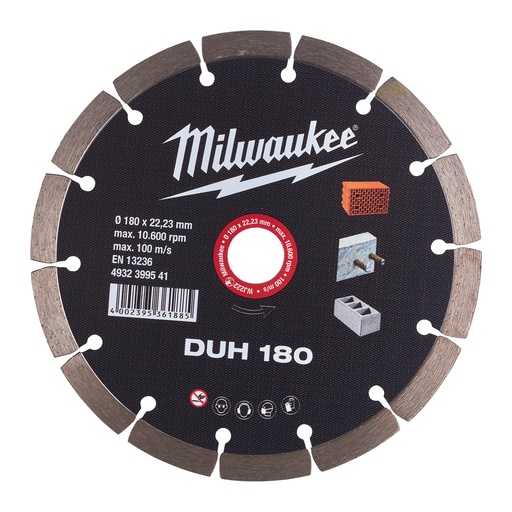 [4932399541] Tarcze diamentowe DUH Milwaukee | DUH 180 mm - 1 pc
