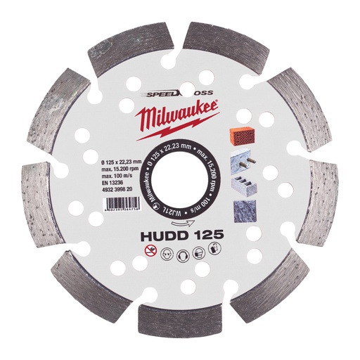 [4932399820] Tarcze SPEEDCROSS™ HUDD Milwaukee | HUDD 125 mm - 1 pc