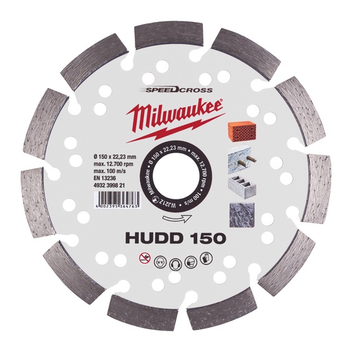 [4932399821] Tarcze SPEEDCROSS™ HUDD Milwaukee | HUDD 150 mm - 1 pc
