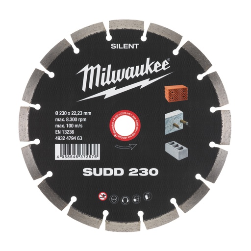 [4932479463] Tarcze diamentowe ciche SUDD Milwaukee | SUDD 230 mm - 1 pc