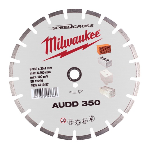 [4932471987] Tarcze SPEEDCROSS™ AUDD  Milwaukee | AUDD 350 mm - 1 pc