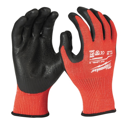[4932471421] Rękawice odporne na przecięcia - poziom ochrony C Milwaukee | Cut C Gloves - 9/L - 1pc