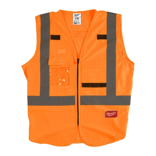 [4932471893] Kamizelka o intensywnej widzialności - żółta Milwaukee | High-Visibility Vest Orange - L/XL