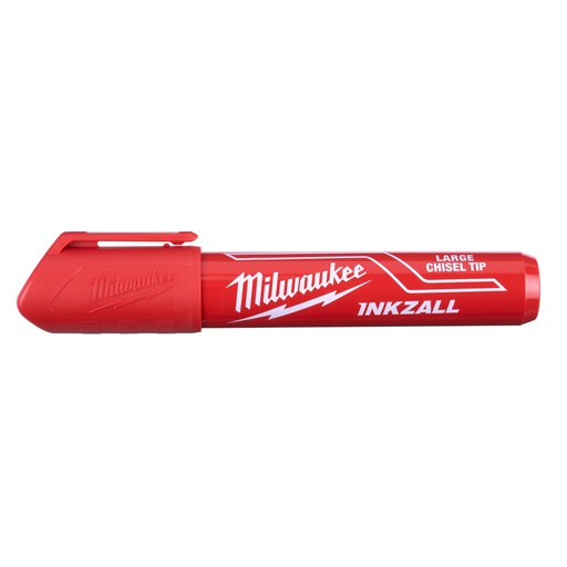 [4932471556] Markery INKZALL™ L &amp; XL Milwaukee | INKZALL Red L Chisel Tip Marker