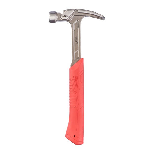 [4932478653] Młotek ciesielski z trzonkiem stalowym, pazur prosty Milwaukee | Steel RIP Claw Hammer 16oz / 450g
