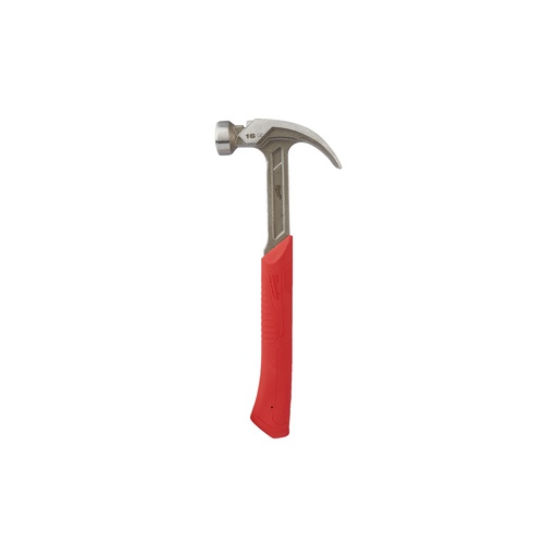 [4932478655] Młotek ciesielski z trzonkiem stalowym, pazur zakrzywiony Milwaukee | Steel Curved Claw Hammer 16oz / 450g