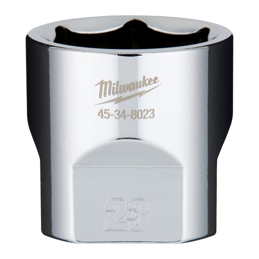 [4932479999] Nasadki chromowane ⅜ ″ Milwaukee | 3/8 Drive Socket Metric Standard - 23 mm